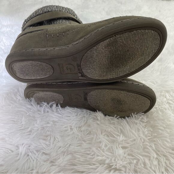 G by Guess Shearling Sequin Knit Buckle Boots - Picture 9 of 10